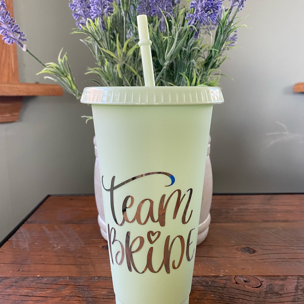 Team bride reusable cup new